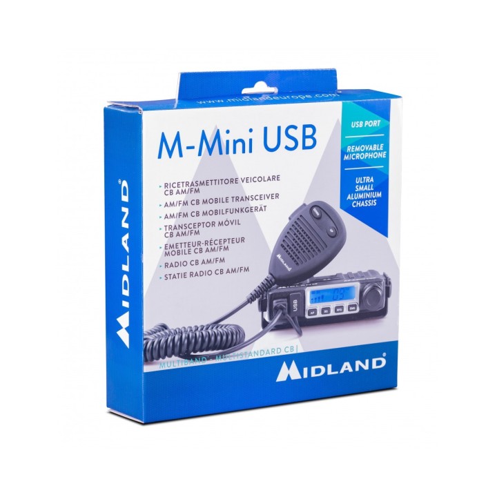 Emisora CB 27 MHZ Midland M-Mini USB