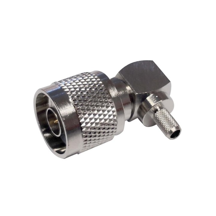 MT-2252 - CONECTOR N MACHO ACODADO CRIMPAR PARA RG-58