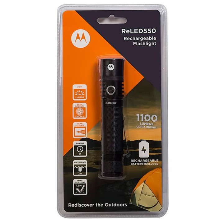 MR550 - LINTERNA RECARGABLE DE 1100 LUMENS