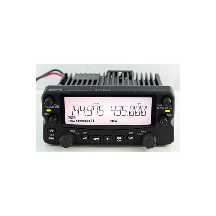 EMISORA ALINCO DR-735E-  TRANSCEPTOR MOVIL FM BIBANDA UHF / VHF 50W. FULL-DUPLEX