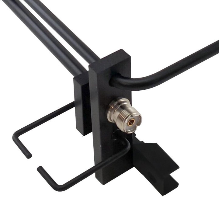 DX-YG-1443-VU-B - ANTENA BASE MINI YAGI LOOP V/UHF NEGRA