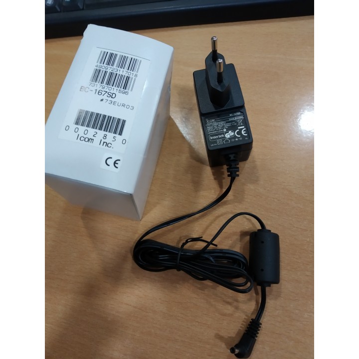 Icom BC-167SD - Cargador original para IC-E80D, T70, V85E, ID-31E, ID-51E, IC-A6E, IC-A24E, E92D, W31, W32
