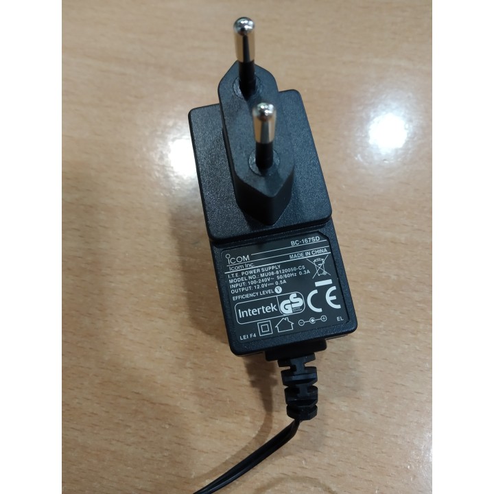 Icom BC-167SD - Cargador original para IC-E80D, T70, V85E, ID-31E, ID-51E, IC-A6E, IC-A24E, E92D, W31, W32