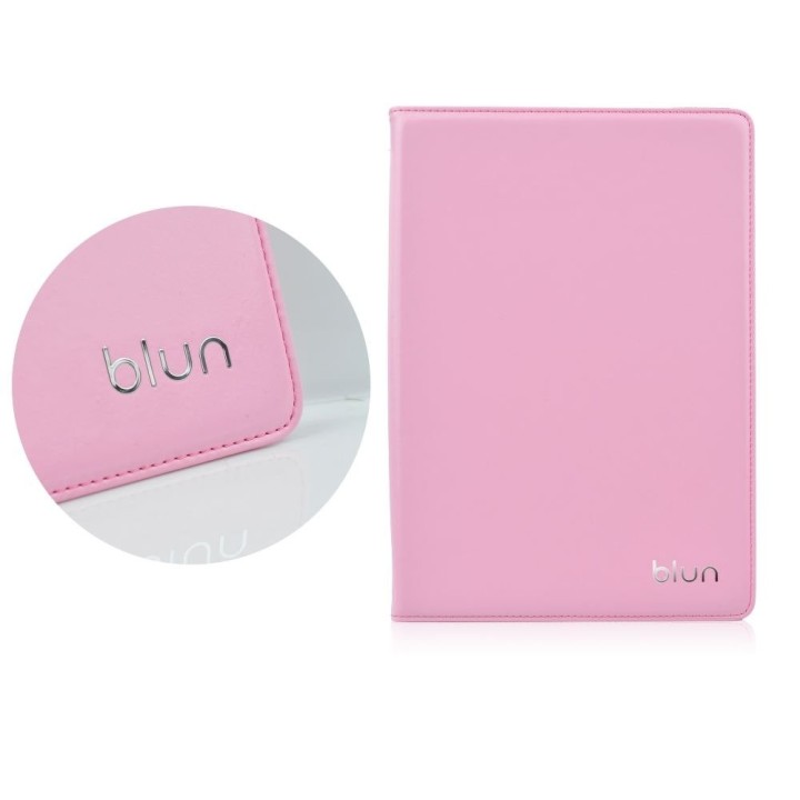 Funda book case Blun Universal para tableta 10" ROSA (UNT)