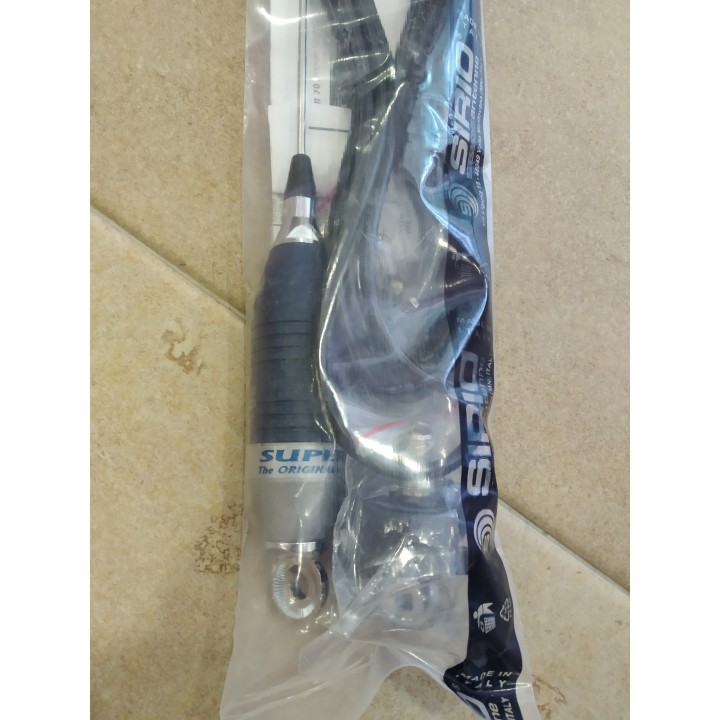Antena SIRIO SUPER 70 CHROME BLUE LINE 27 MHZ 5/8