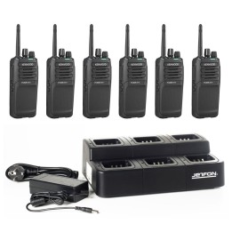 KENWOOD TK-3701D Pack de 6 walkies DPMR-446