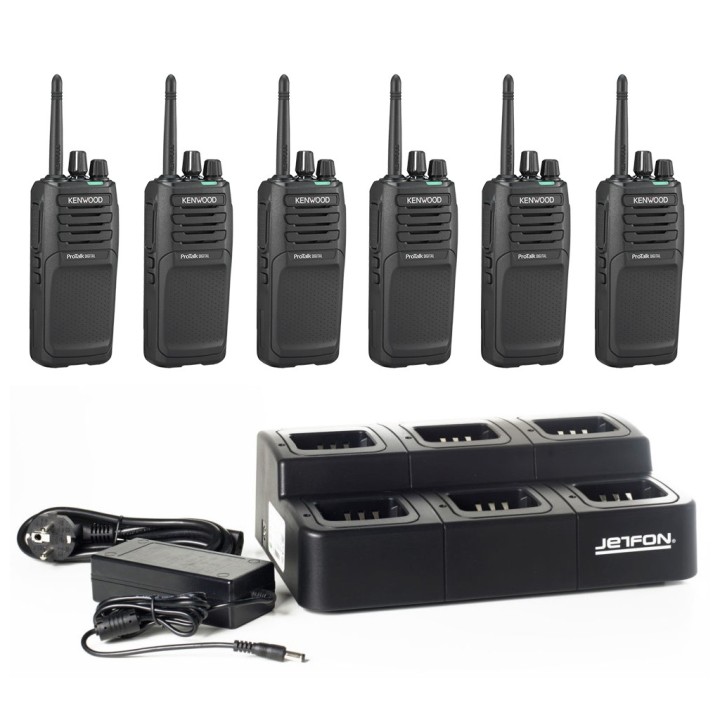 KENWOOD TK-3701D Pack de 6 walkies DPMR-446