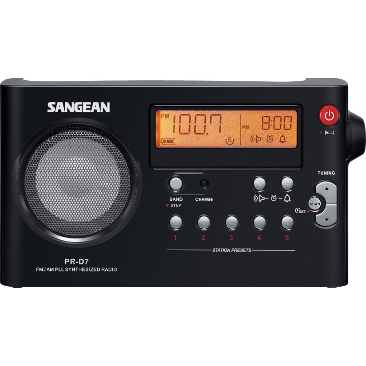 SANGEAN PR-D7 NEGRO Receptor de radio