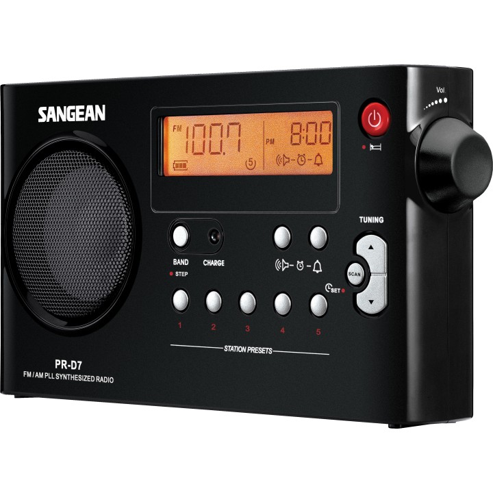 SANGEAN PR-D7 NEGRO Receptor de radio
