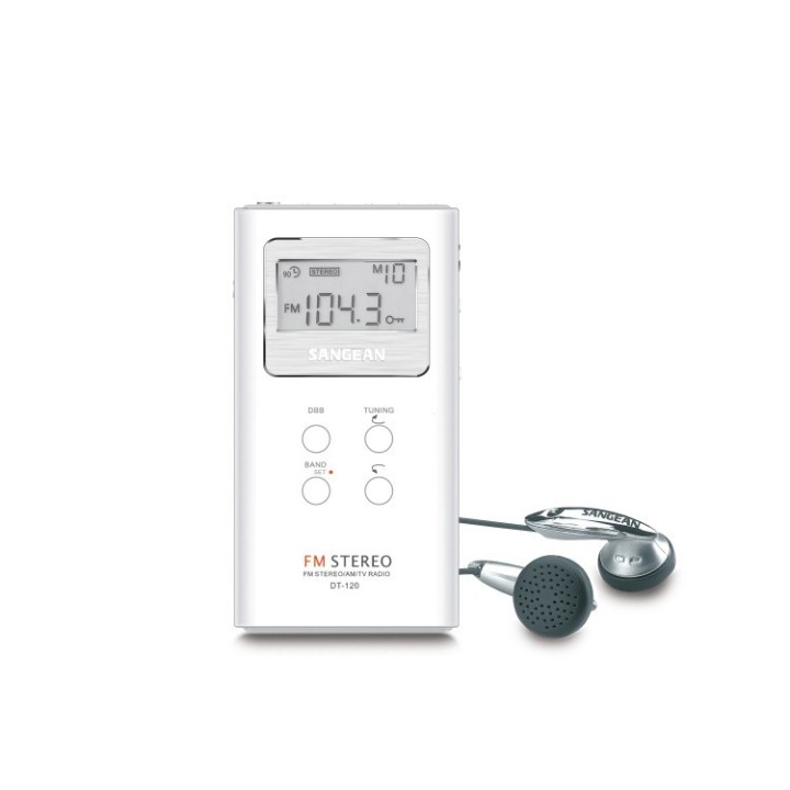 SANGEAN DT-120 BLANCO Radio de bolsillo