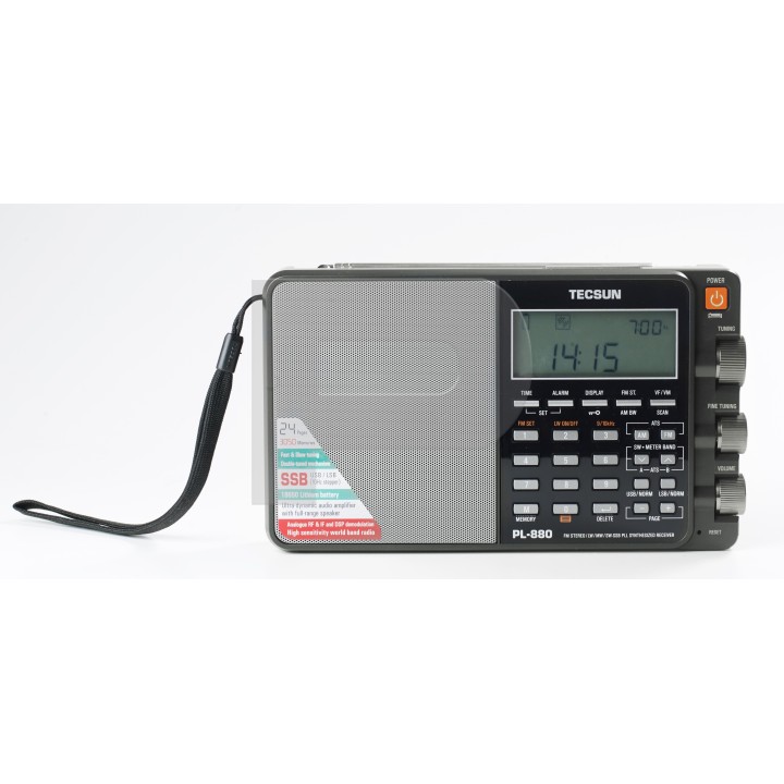 TECSUN PL-880 RECEPTOR MULTIBANDA TODO MODO COLOR NEGRO