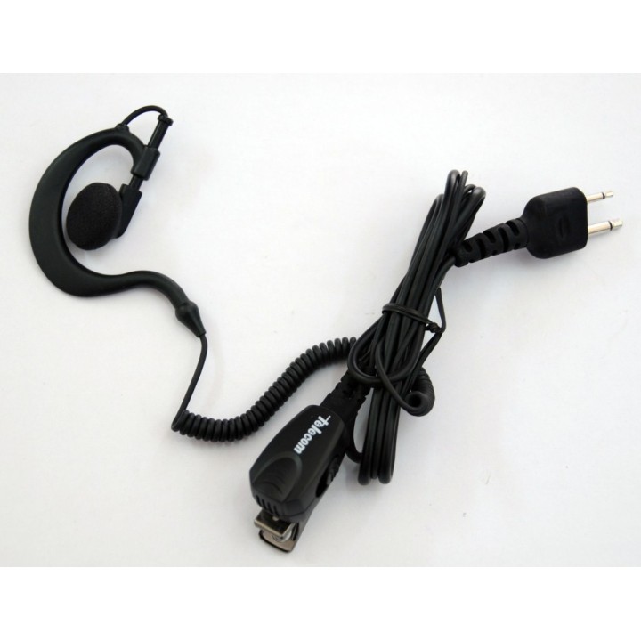 JD-30-AR - MICRO-AURICULAR ERGONÓMICO GIRATORIO, CON MICRO TIPO SOLAPA VOX-PTT PARA YAESU, HORA.
