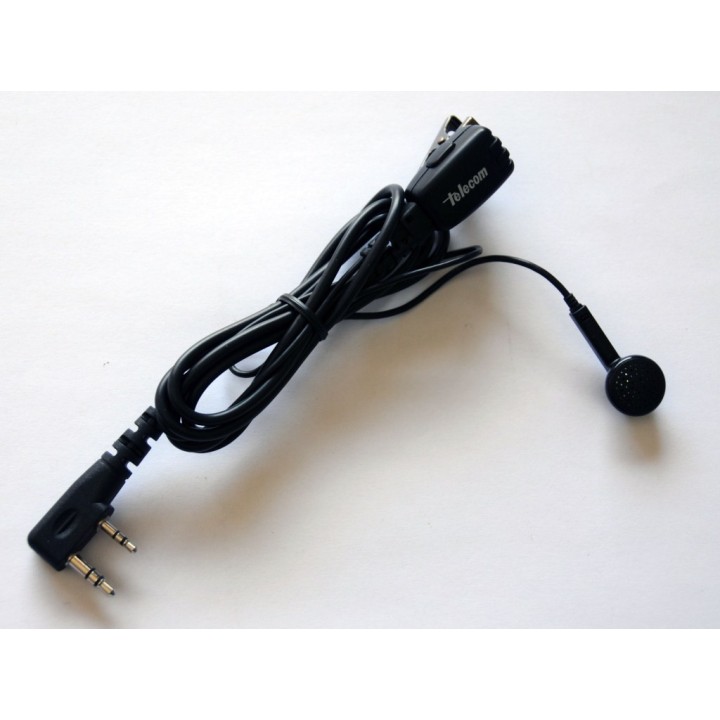 JD-1302 - MICRO-AURICULAR MINIATURA DE SOLAPA, TIPO BOTÓN, PARA KENWOOD / TEAM