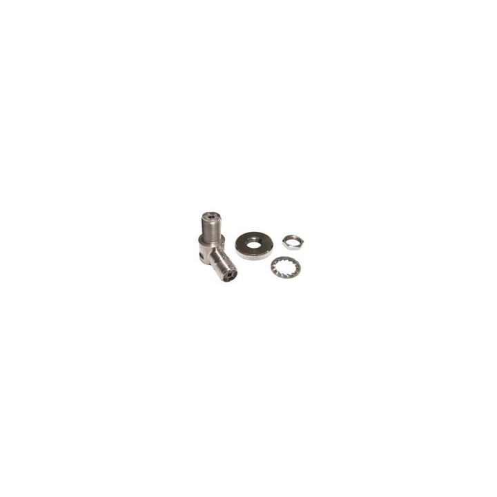 SIRIO BASE SO239 X 2 - CONECTOR PL HEMBRA - ACODADO 90º