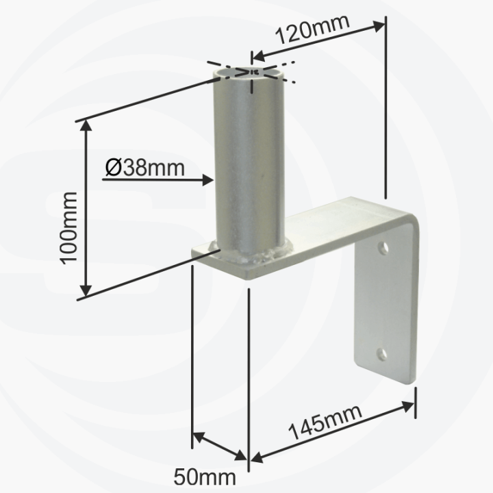 SIRIO FT-4 SOPORTE 90º PARA FIJACION ANTENAS BASE
