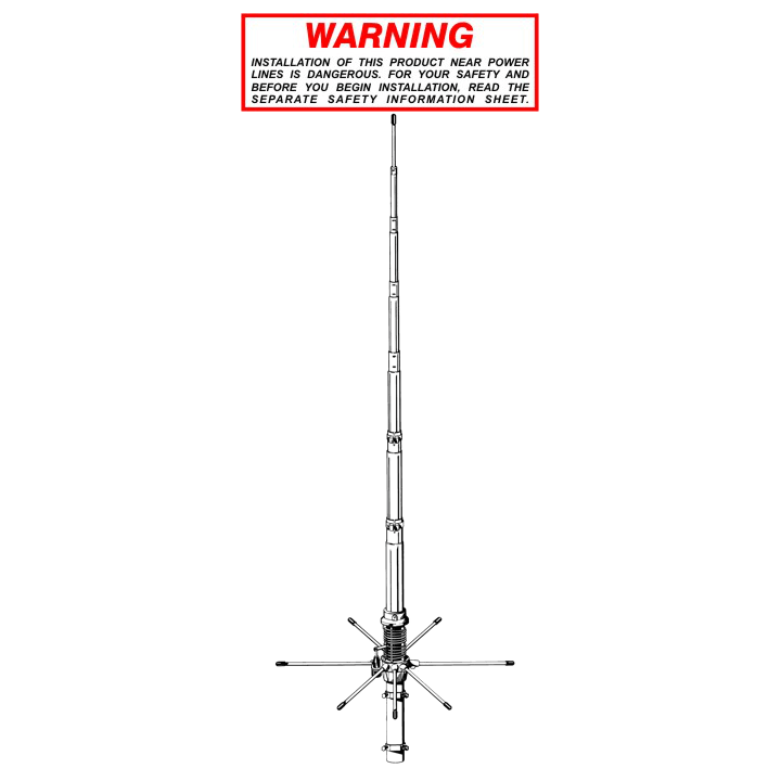 ANTENA SIRIO 827 ANTENA BASE CB 5/8 (8 Radiales)