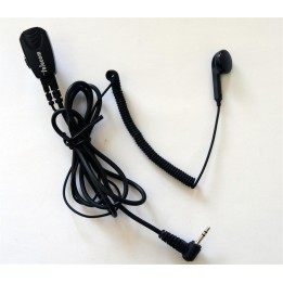 JD-V1508E - MICRO-AURICULAR MINIATURA DE SOLAPA, TIPO BOTÓN, PARA MOTOROLA TA-288.