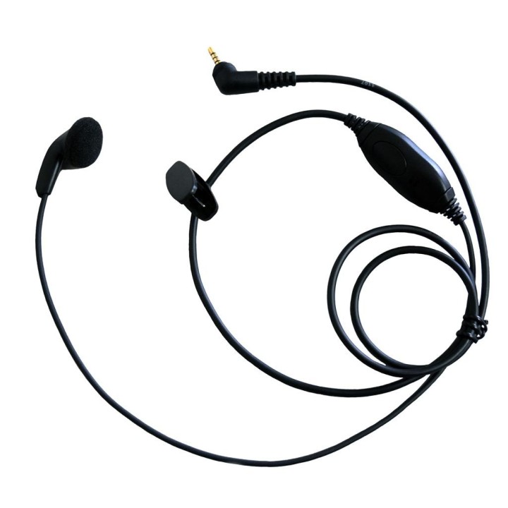 MAV-T-SP03 - Micro-auricular con auricular de botón y PTT in line, compatible con SRP-2000.