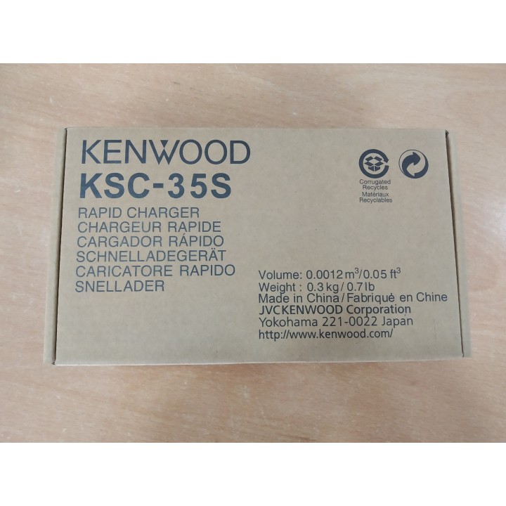 KSC-35 - CARGADOR RÁPIDO TRI-CHEMISTRY PARA KENWOOD.