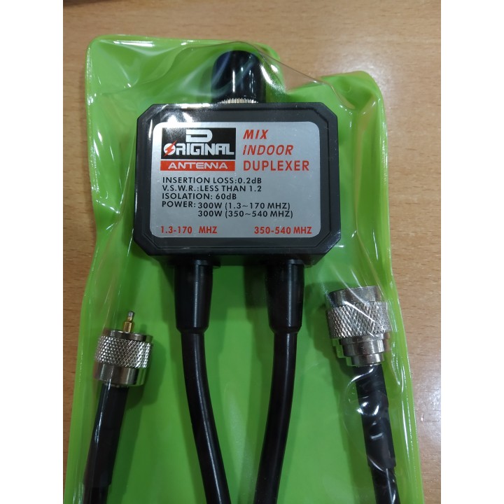 DX-CF-416-B - DUPLEXOR 1.3-170 MHZ. / 350-540 MHZ., CONECTORES TIPO N/PL.