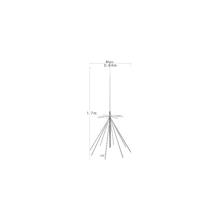 DIAMOND D3000N  Antena discono