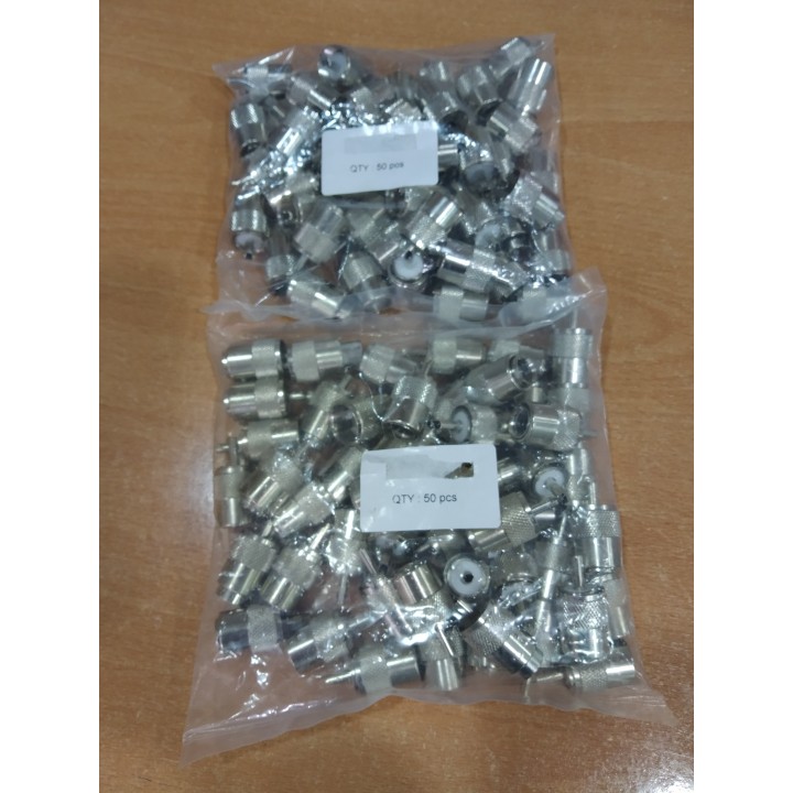 PL-259-LL - CONECTOR PL-259 LARGO PARA RG-213 Y SIMILARES