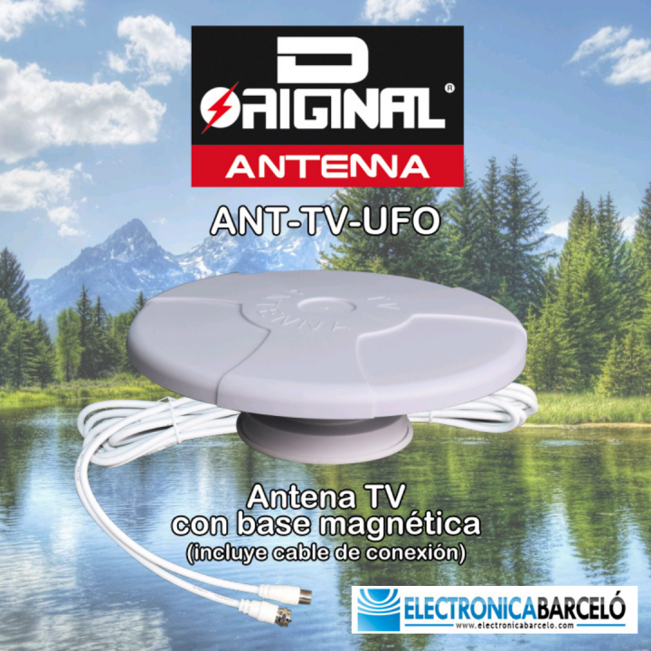 ANT-TV-UFO - ANTENA TV CON BASE MAGNÉTICA