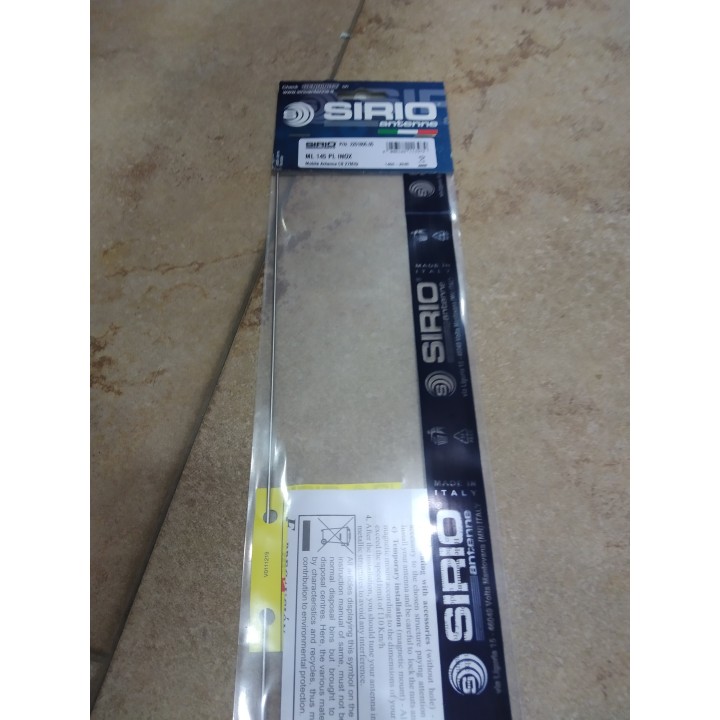 SIRIO ML145N ANTENA MOVIL CB 5/8 INOX. MUELLE - BASE PL