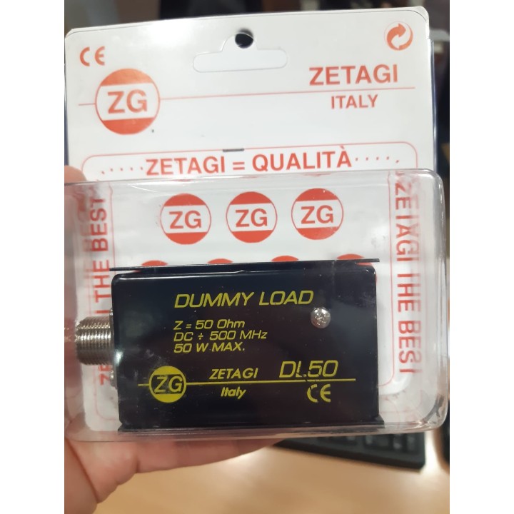 ZETAGI DL50 CARGA FICTICIA 50 Ohm / 50W. 0 - 500MHz