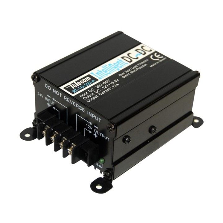 D-10-A-SW - REDUCTOR DE VOLTAJE 24 A 12 V. DE 10 AMPERIOS. VERSIÓN ESPECIAL INSTALACIÓN.