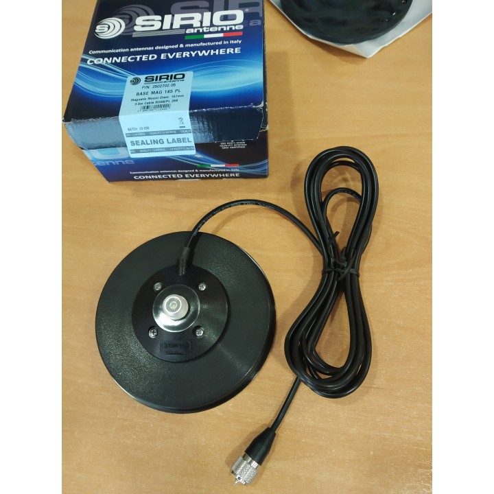 SIRIO MAG145PL BASE MAGNETICA PL Ø 16 cm 0-500MHz