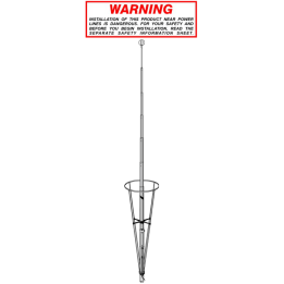NEW VECTOR 4000 SIRIO VECTOR 4000 ANTENA BASE CB 3/4 VERTICAL - CONO V
