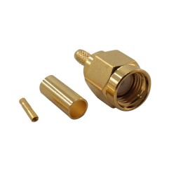 MT-3636 - CONECTOR SMA-R MACHO PARA RG-174. CRIMPAR.