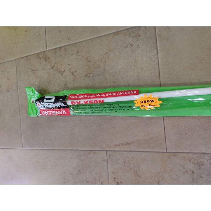 X-50-NW - ANTENA BASE BIBANDA 144/430 MHZ., 1.7 M.