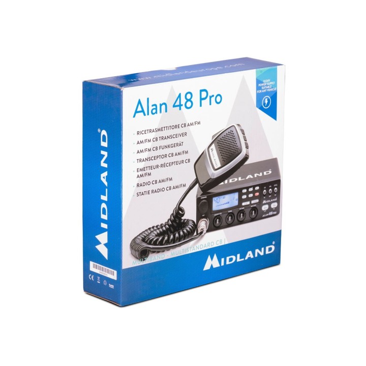Alan 48 PRO MIDLAND Transceptor emisora CB 27 MHZ 