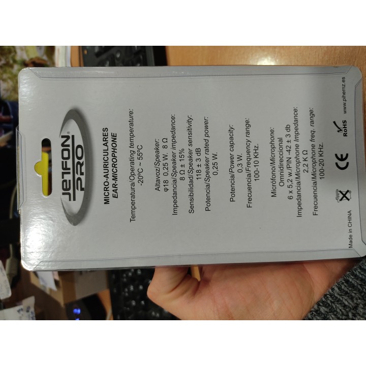 Microauricular JETFON PRO JR-1703N 