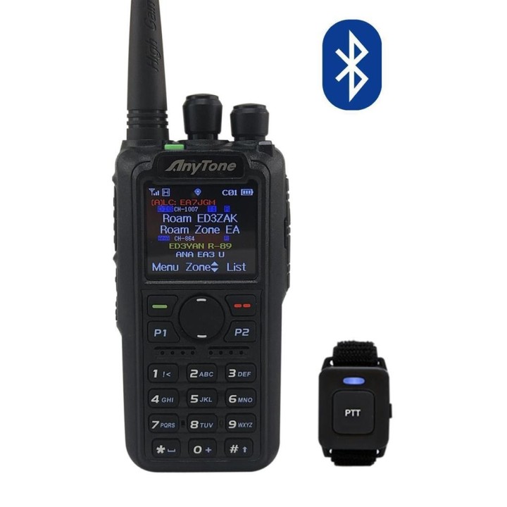 AT-D878UV-II PLUS - TRANSCEPTOR PORTÁTIL DMR PARA RADIOAFICIONADOS 144 / 430 MHZ. CON BLUETOOTH