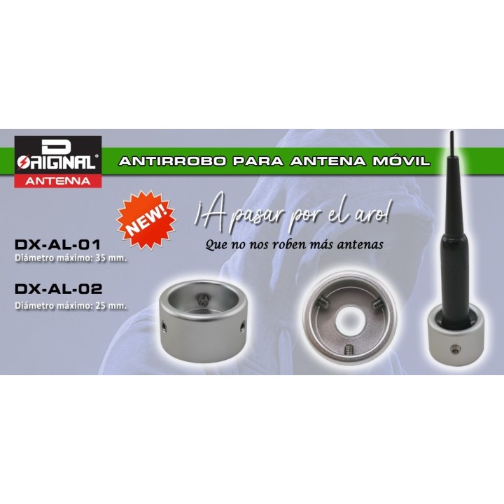 DX-AL-01 - ARO ANTIRROBO PARA ANTENAS MÓVIL