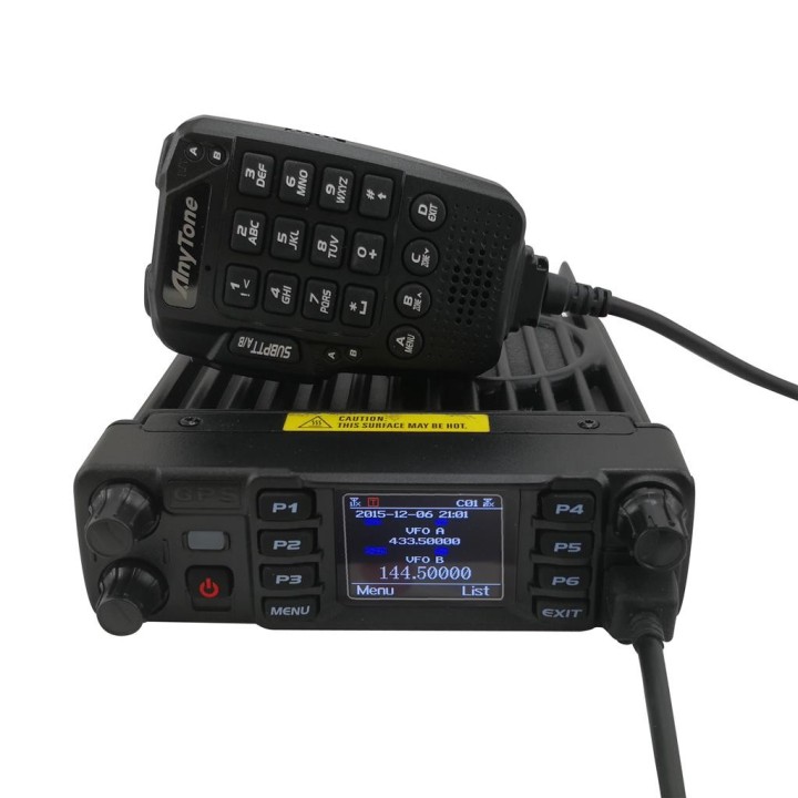AT-D578UV-PLUS  ANYTONE TRANSCEPTOR MÓVIL BIBANDA DMR PARA RADIOAFICIONADOS CON RX EN BANDA AÉREA.