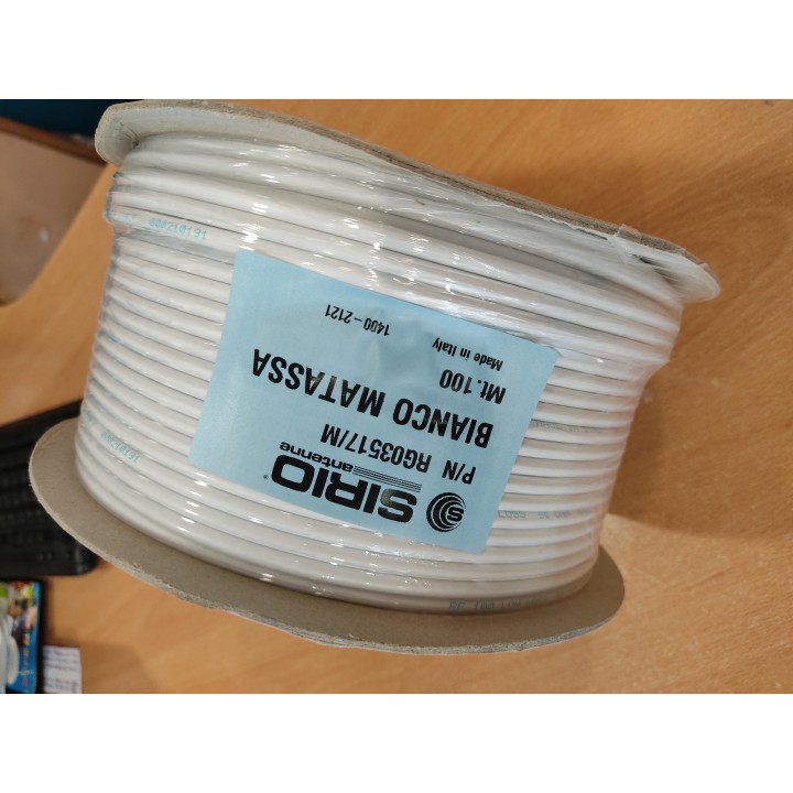 SIRIO RF100 CABLE COAXIAL 50 Ohm BAJA PERDIDA (TAMAÑO RG58)