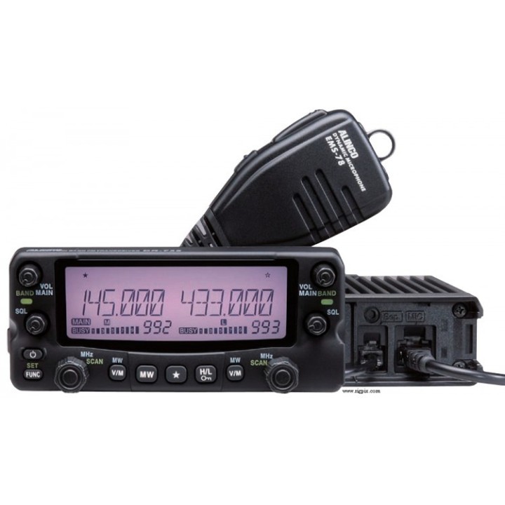 EMISORA ALINCO DR-735E  TRANSCEPTOR MOVIL FM BIBANDA UHF / VHF 50W. FULL-DUPLEX