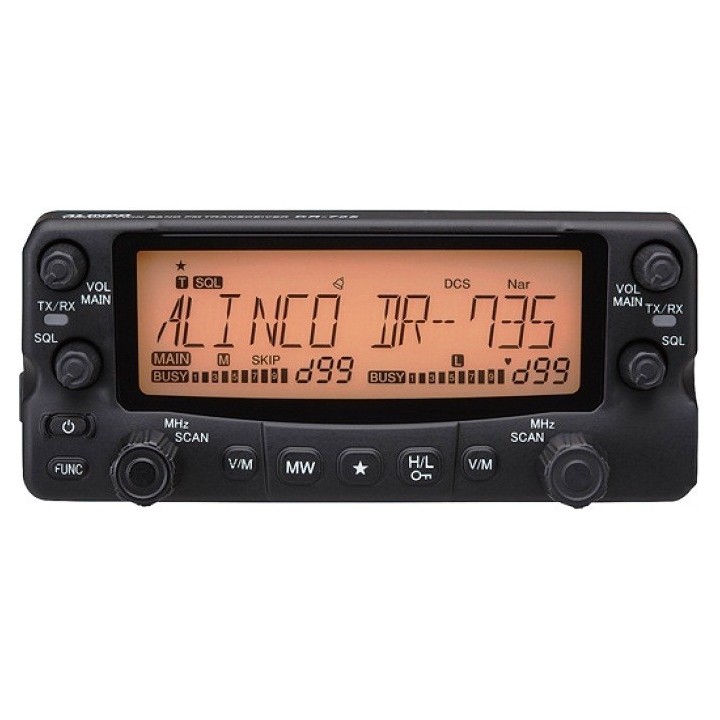 EMISORA ALINCO DR-735E  TRANSCEPTOR MOVIL FM BIBANDA UHF / VHF 50W. FULL-DUPLEX