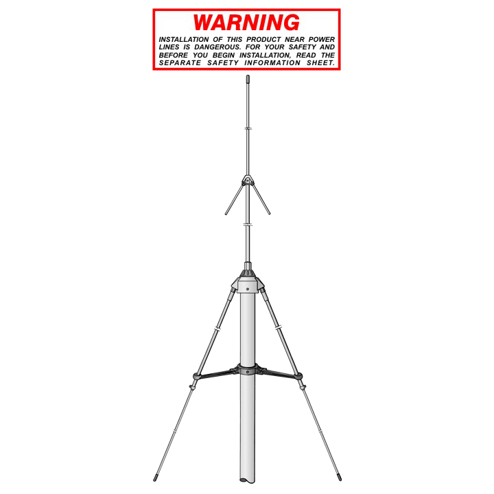STARDUSTER M-400 ANTENA SIRIO BASE para CB Y 28 MHZ 