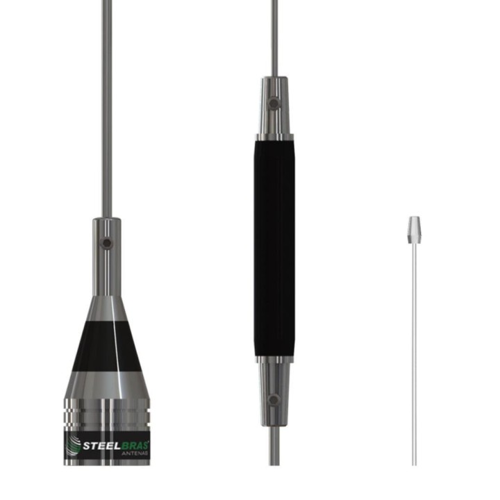 AP0187 - ANTENA MÓVIL STEELBRAS PARA CB CON BOBINA