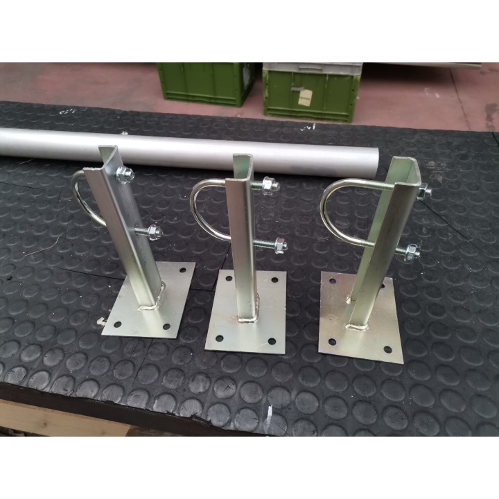Soporte Garra Pared perfil "U" 200mm.
