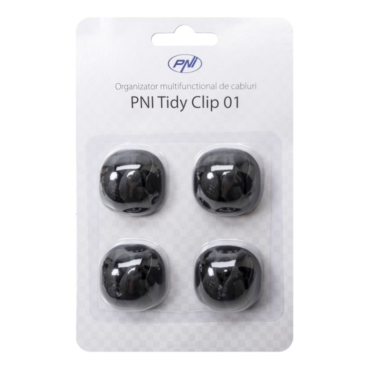 PNI TIDY CLIP 4 clips organizadores de cables