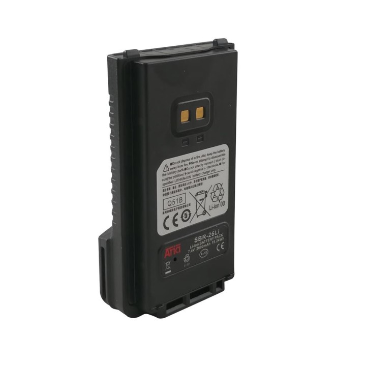 SBR-26-LI - BATERÍA PARA YAESU FT-25 / FT-65 / FTA-250, 7.4 V., 2600 MAH, LI-ION.