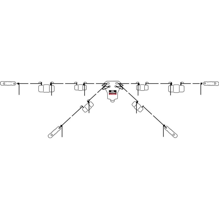 DX-W-1080 - DIPOLO DE HILO PARA 10-15-20-40-80 M.