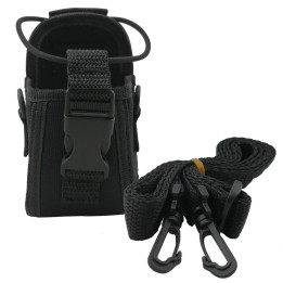 MY-120 - FUNDA UNIVERSAL EN TEJIDO CORDURA CON ARNÉS, COLOR NEGRO, PEQUEÑO TAMAÑO.