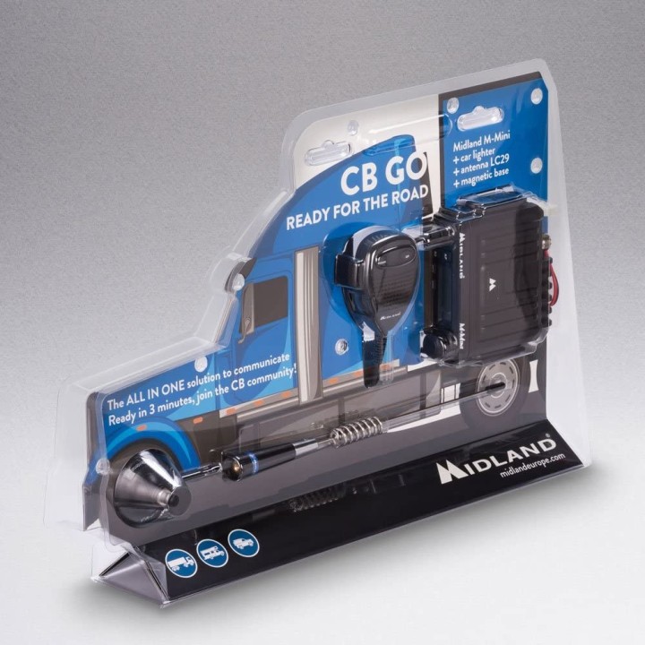 CB GO USB - Midland CB-GO Emisora CB M-Mini + Antena Midland LC29